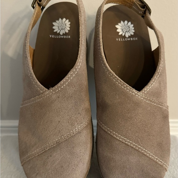 Yellow Box Suede Clogs - Picture 5 of 5